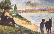 Georges Seurat, Knabe mit Pferd